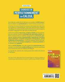 Exercices de perfectionnement en calcul – Classes prépas