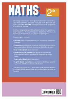 Maths - Seconde - 128 méthodes et exercices corrigés pour réussir les contrôles