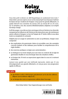 Kolay gelsin. Parcours express en turc - Du niveau zéro au niveau B1 en 3 mois (avec fichiers audio)