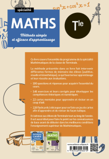 Mathématiques - Terminale Spécialité - Méthode simple et efficace d'apprentissage - Questions-réponses, exercices et corrigés, cartes mentales et flashcards à découper