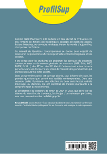 Grandes questions contemporaines - Comprendre et penser les débats d'actualité - Incluant le programme INSP 2024-2025 (science & travail) - 2e édition