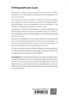 Orthographe pas à pas