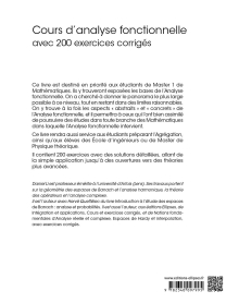 Cours d’analyse fonctionnelle - avec 200 exercices corrigés - 2e édition
