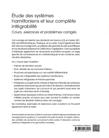 Étude des systèmes hamiltoniens et leur complète intégrabilité - Cours, exercices et problèmes corrigés