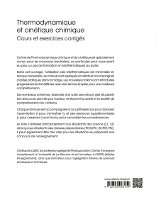 Thermodynamique et cinétique chimique - Cours et exercices corrigés