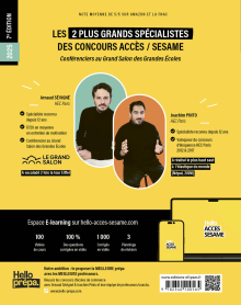 Le Grand Manuel du concours SESAME - 120 fiches, 120 vidéos de cours, 10 tests, 1000 questions - 7e édition - édition 2025