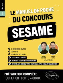 Le Manuel de POCHE du concours SESAME - 60 fiches, 60 vidéos de cours, 6 tests, 500 questions + corrigés en vidéo - 7e édition - édition 2025