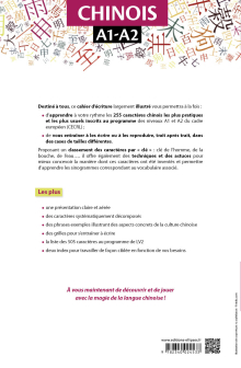 Chinois. Grand cahier d'écriture pour tous. Pour bien écrire les 255 caractères chinois les plus importants et les plus fréquents. A1-A2