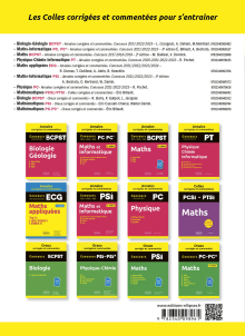 Maths. MPSI. Colles corrigées et commentées