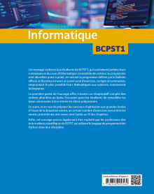 Informatique. BCPST1 - Cours et exercices corrigés et commentés