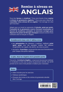 Remise à niveau en anglais. B2 - L'essentiel des points à maîtriser en grammaire. - 2e édition