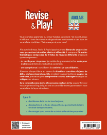 Anglais. Cahier d'activités. Revise & Play. A2-B2 - 64 fiches avec exercices ludiques pour réviser sa grammaire et son vocabulaire