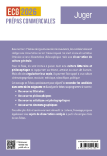 Juger. 50 œuvres en fiches pour réussir sa dissertation de culture générale - Prépas commerciales ECG / ECT 2026 - Edition 2026 - édition 2026
