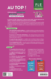 FLE. Français langue étrangère. AU TOP ! Objectif A1+ - Méthode pour communiquer rapidement en français et pour réussir le DELF (avec fichiers audio)