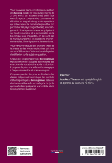 Burning Issues - Vocabulaire anglais de l'actualité - 3e édition