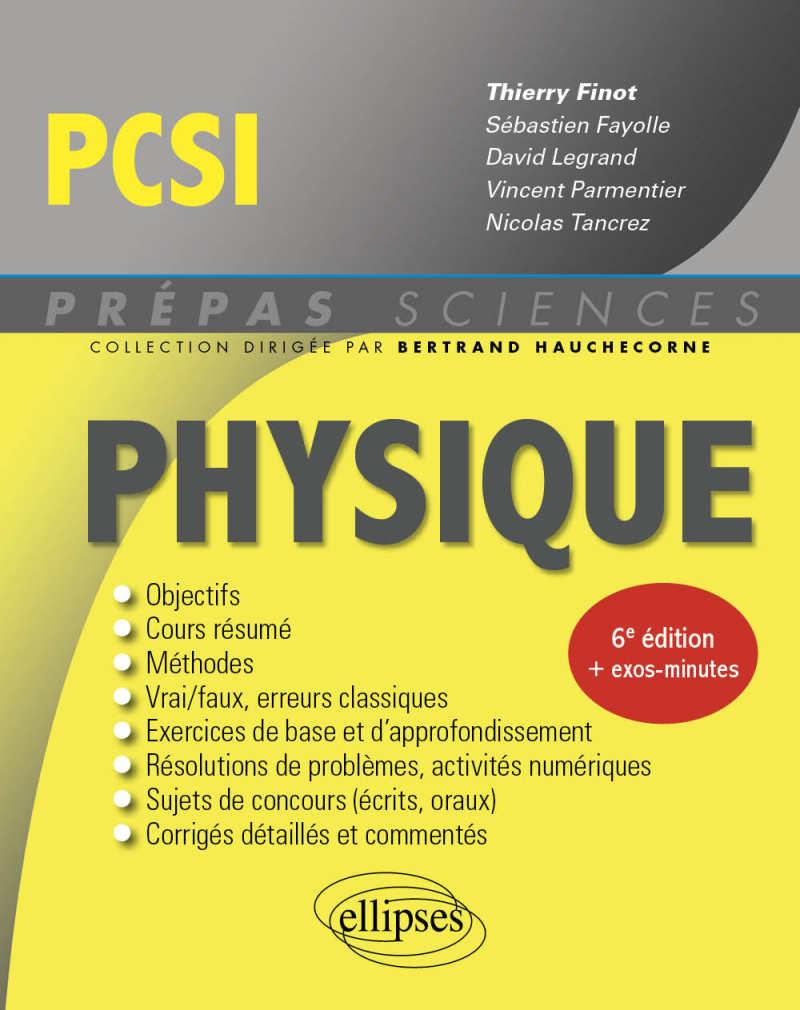 Physique PCSI - 6e édition