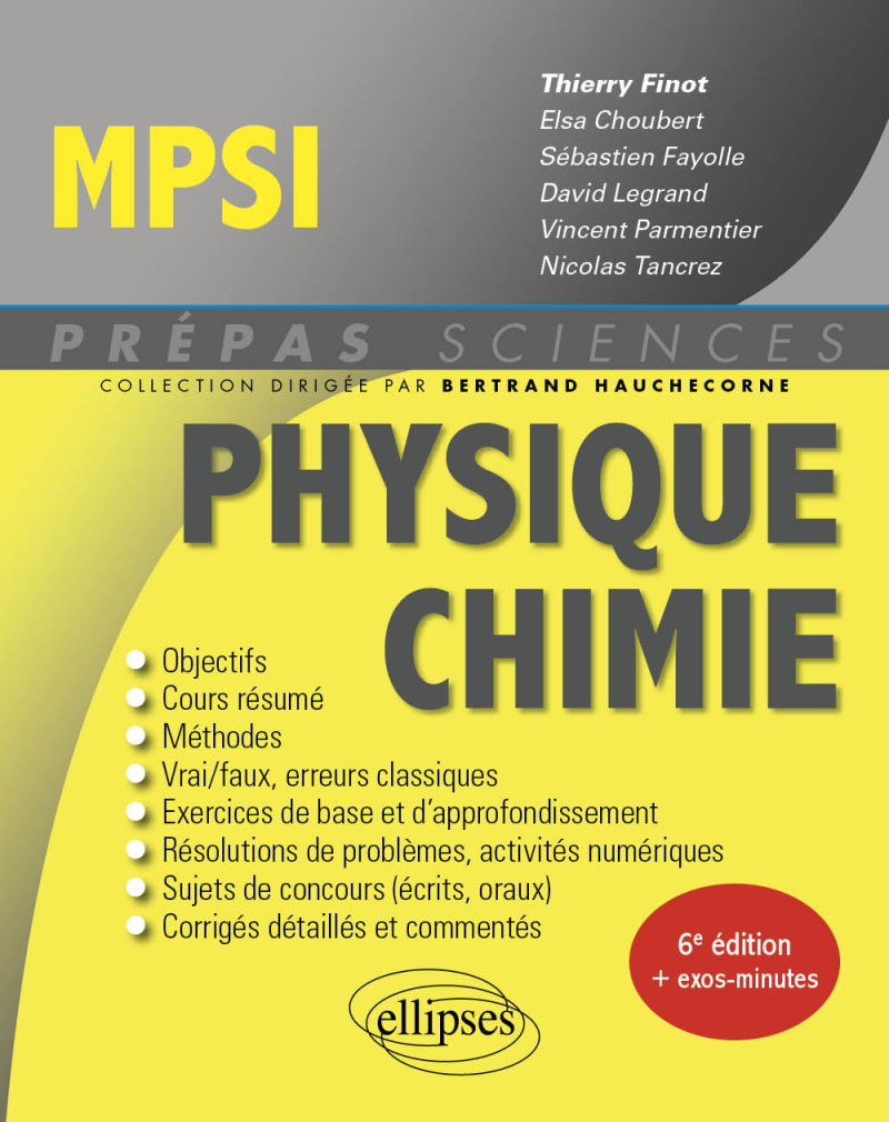 Physique-Chimie MPSI - 6e édition