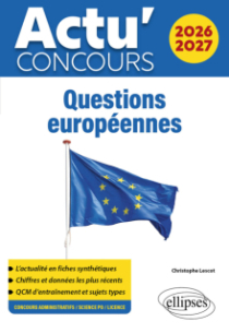 Questions européennes - édition 2026-2027
