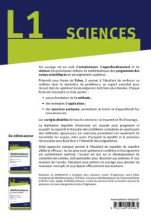 Mathématiques L1 - Le cours en fiches, 117 méthodes et 365 exercices corrigés - 2e édition