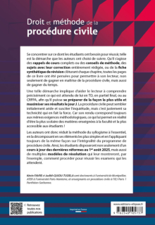 Droit et méthode de la procédure civile - Cours, exercices et conseils : tout pour réussir ses TD