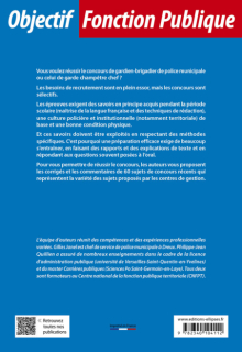 Concours de gardien-brigadier de police municipale et de garde champêtre chef - 3e édition