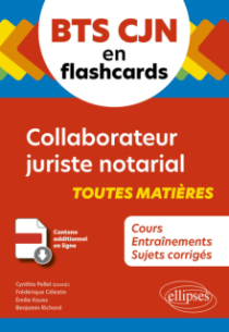 BTS CJN en flashcards - Collaborateur juriste notarial