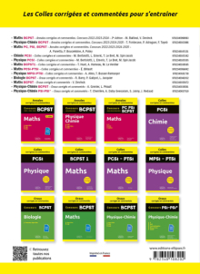 Physique-Chimie. BCPST1. Colles corrigées et commentées