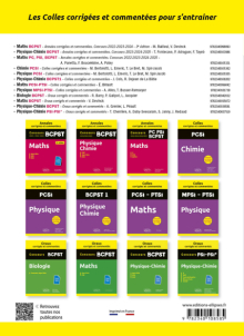 Maths. BCPST1. Colles corrigées et commentées