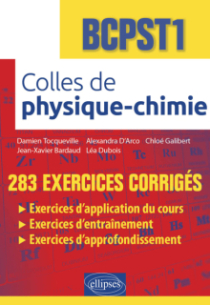 Colles de Physique-Chimie - BCPST1 - 283 exercices corrigés