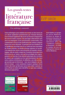 Les grands textes de la littérature française. XVIIe siècle - Une anthologie commentée