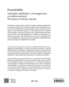 Probabilités - Variables aléatoires, Convergences, Conditionnement. Processus à temps discret - 2e édition