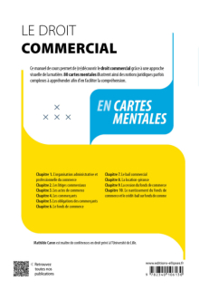 Le droit commercial en cartes mentales - 2e édition