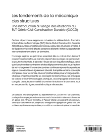 Les fondements de la mécanique des structures - Une introduction à l’usage des étudiants du BUT Génie Civil-Construction Durable (GCCD)