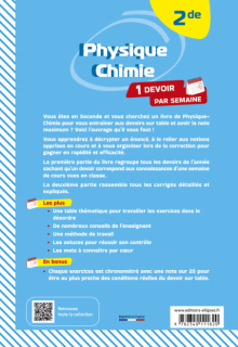 Physique-Chimie - Seconde - Devenez incollable en devoirs sur table !