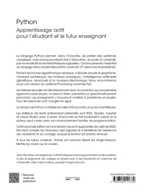 Python Apprentissage actif - pour l’étudiant et le futur enseignant - 2e édition