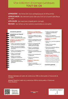 Droit comparé des finances publiques - Allemagne, États-Unis, France