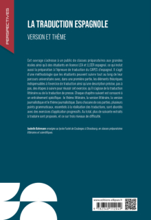 La traduction espagnole - Version et thème. CPGE, Université, concours.