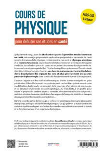 Cours de physique pour commencer ses études en santé