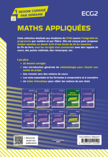 Mathématiques appliquées. ECG2