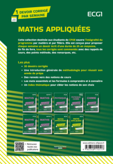 Mathématiques appliquées. ECG1