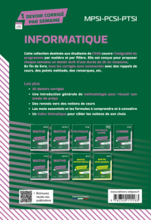 Informatique. MPSI-PCSI-PTSI