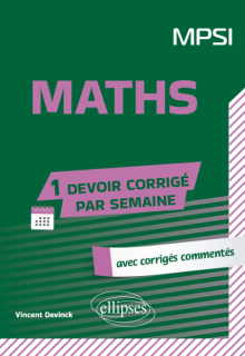 Mathématiques. MPSI