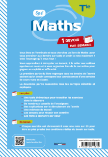 Maths. Terminale Spé