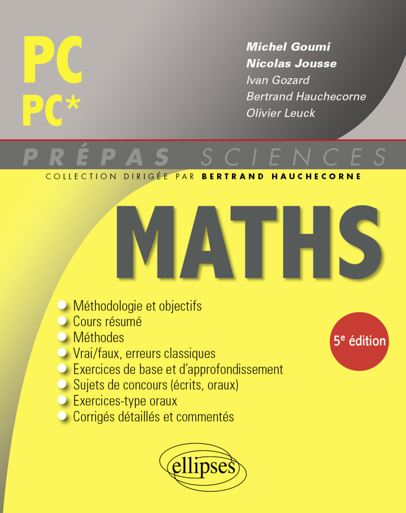 Mathématiques PC/PC* - 5e édition