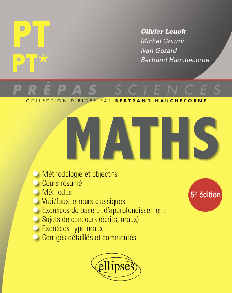 Mathématiques PT/PT* - 5e édition