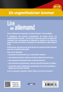 Lire en allemand - Ein ungewöhnlicher Sommer - Un été pas comme les autres (A2+-B1) - Révise ton vocabulaire et améliore ton niveau en allemand en lisant une histoire riche d'aventures et en t'amusant ! (à partir de 15 ans) - (avec fichiers audio)