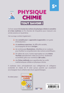 Physique-chimie - 5e - Tout savoir !