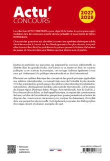 Relations internationales - édition 2027-2028