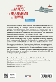 L'essentiel de l'analyse et du management du travail - en 18 fiches