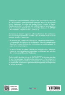 CAPES Anglais 2026 - Épreuve écrite disciplinaire - La composition - Préparation et sujets corrigés
